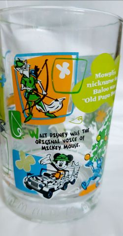 MCDONALD'S WALT DISNEY WORLD GLASS TUMBLERS