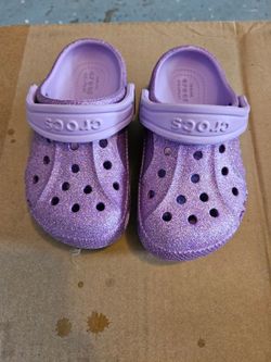 Purple Crocs Kids Size C8