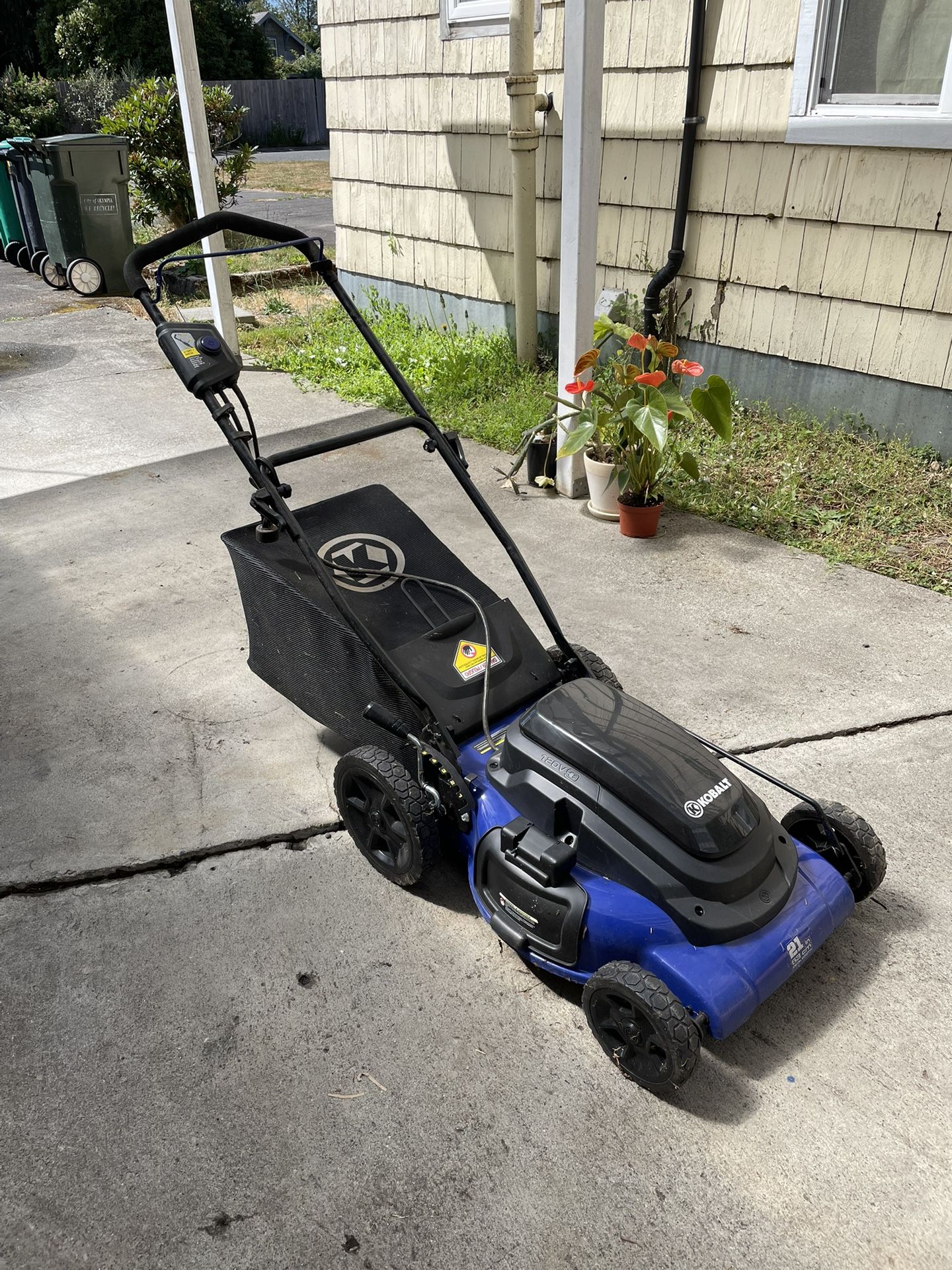 Kobalt 13-Amp Corded 21” Lawn Mower
