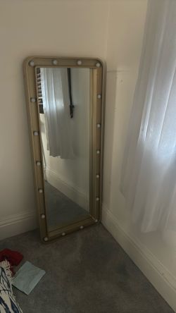 Gold Bulb Mirror Needs Charger 
