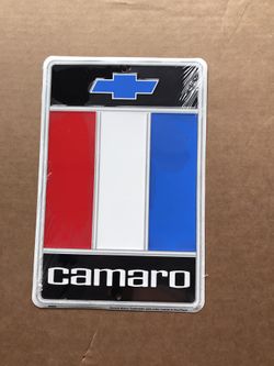 Camaro Embossed Tin Sign (new)
