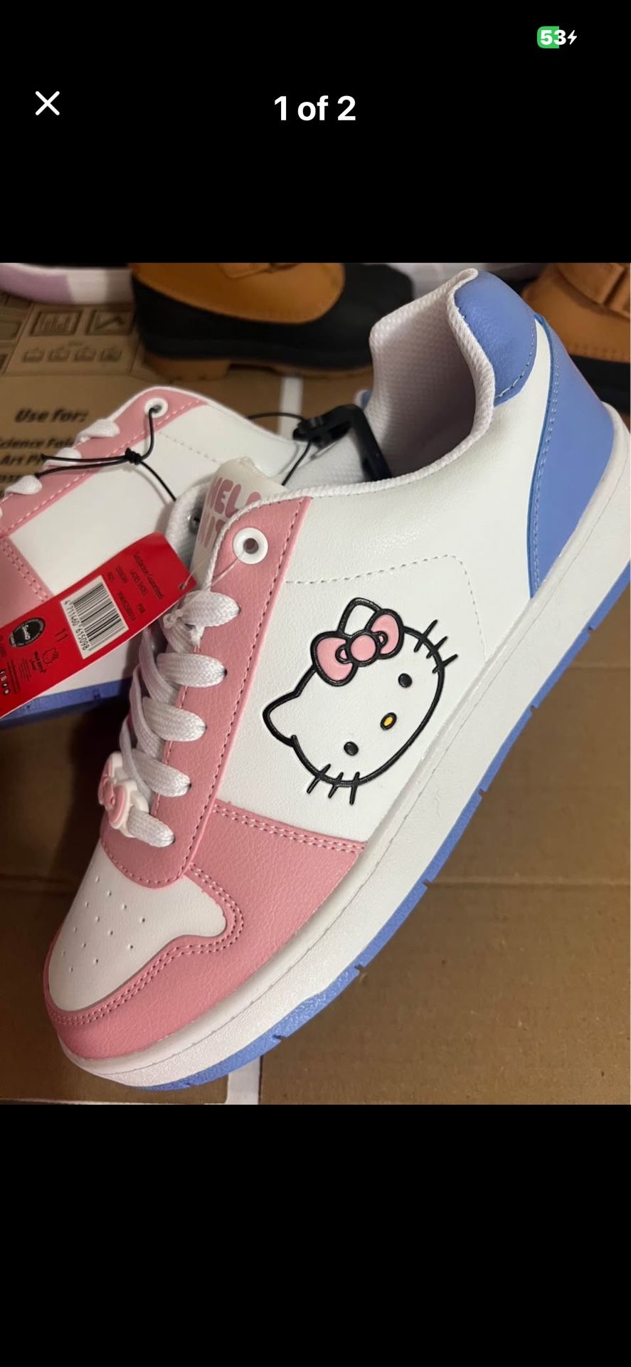 Hello Kitty by Sanrio Women's Casual Court Sneakers size 11