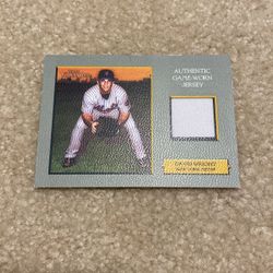 2006 David Wright Authentic Game-Worn Jersey Card- New York Mets 