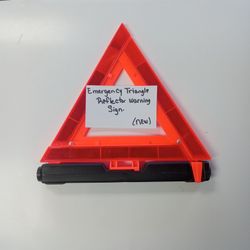 Emergency Triangle Reflector Warning Sign