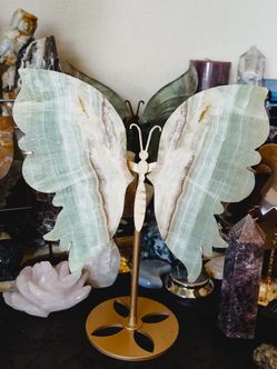 Carribian Calcite Hand Carved Butterfly