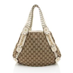 Authentic Gucci GG Canvas Pelham Small Shoulder Bag SKU 218870