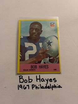 Bob Hayes Dallas Cowboys Hall of Fame WR 1967 Philadelphia Card.