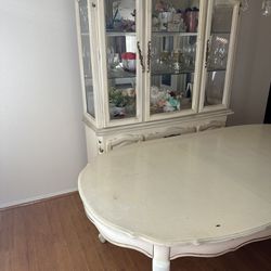 2pce China Cabinet And Dining Room Table