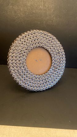 Round Beaded Picture Frame 