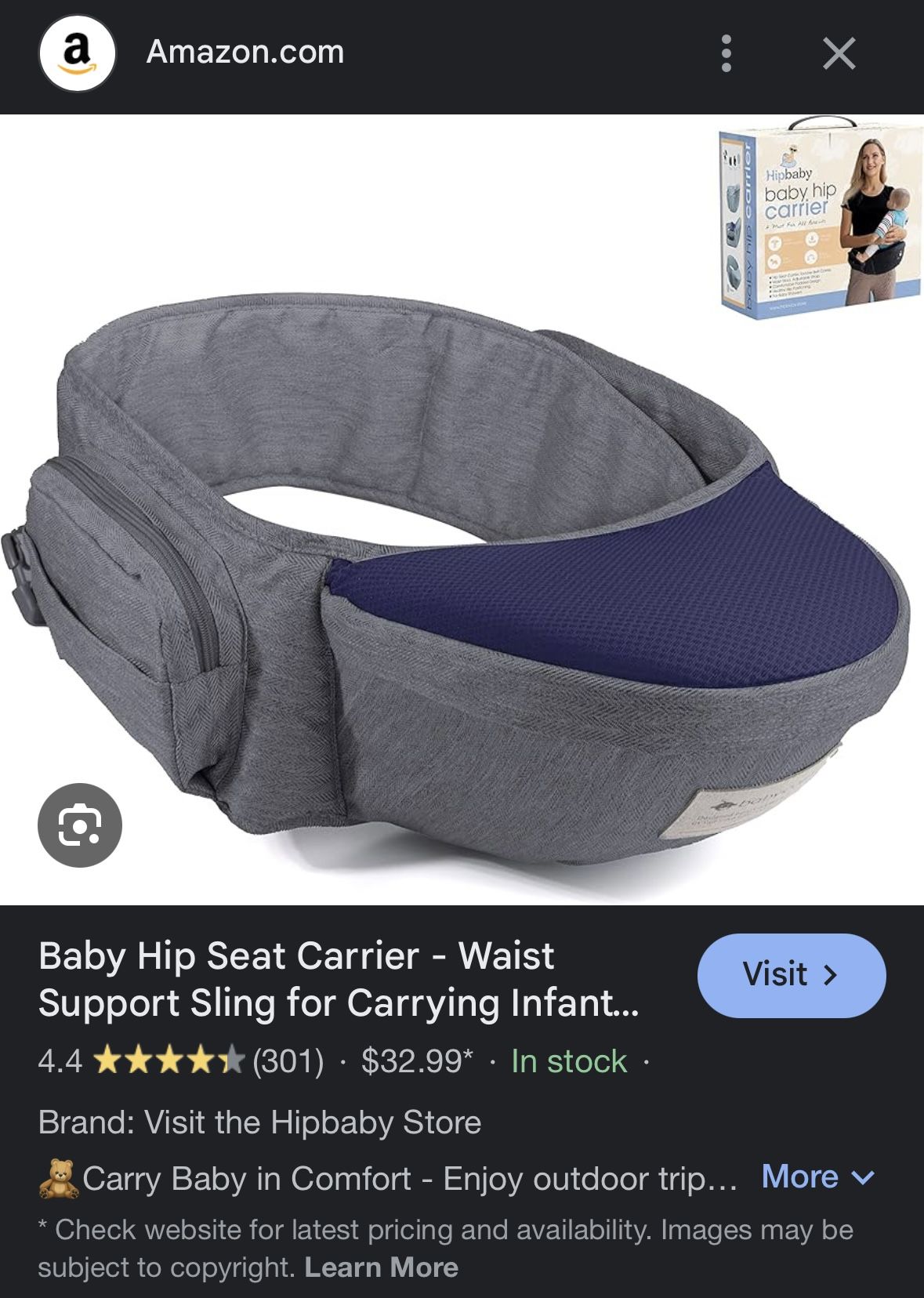 Baby Hip Carrier
