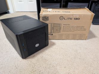 Cooler Master Elite 130 Mini-ITX PC Case – Complete in Box (CIB)