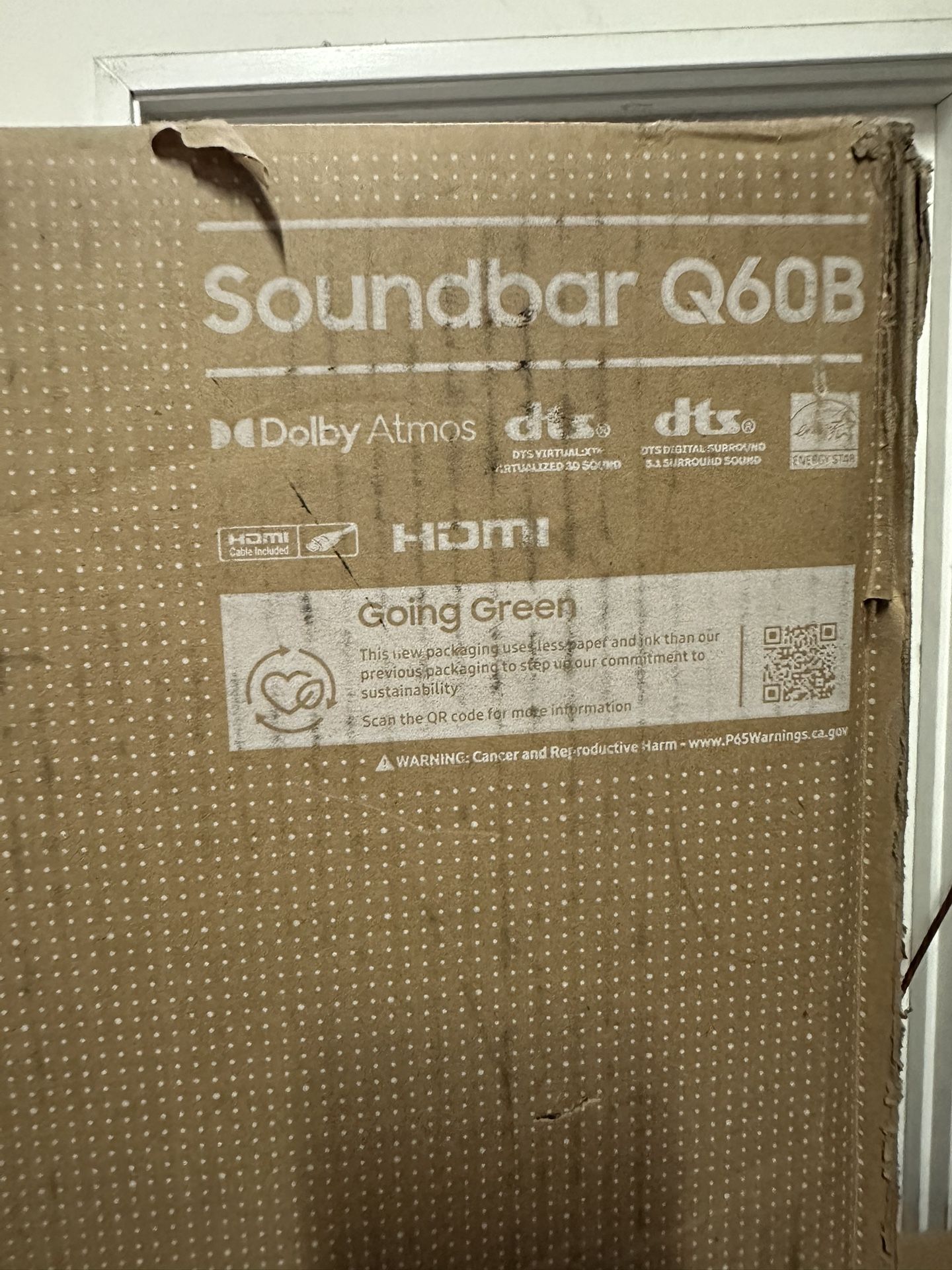 SAMSUNG HW Q60B 3.1.2ch Soundbar w/ Dolby Audio, DTS:X, Q Symphony,  Adaptive Sound, Game