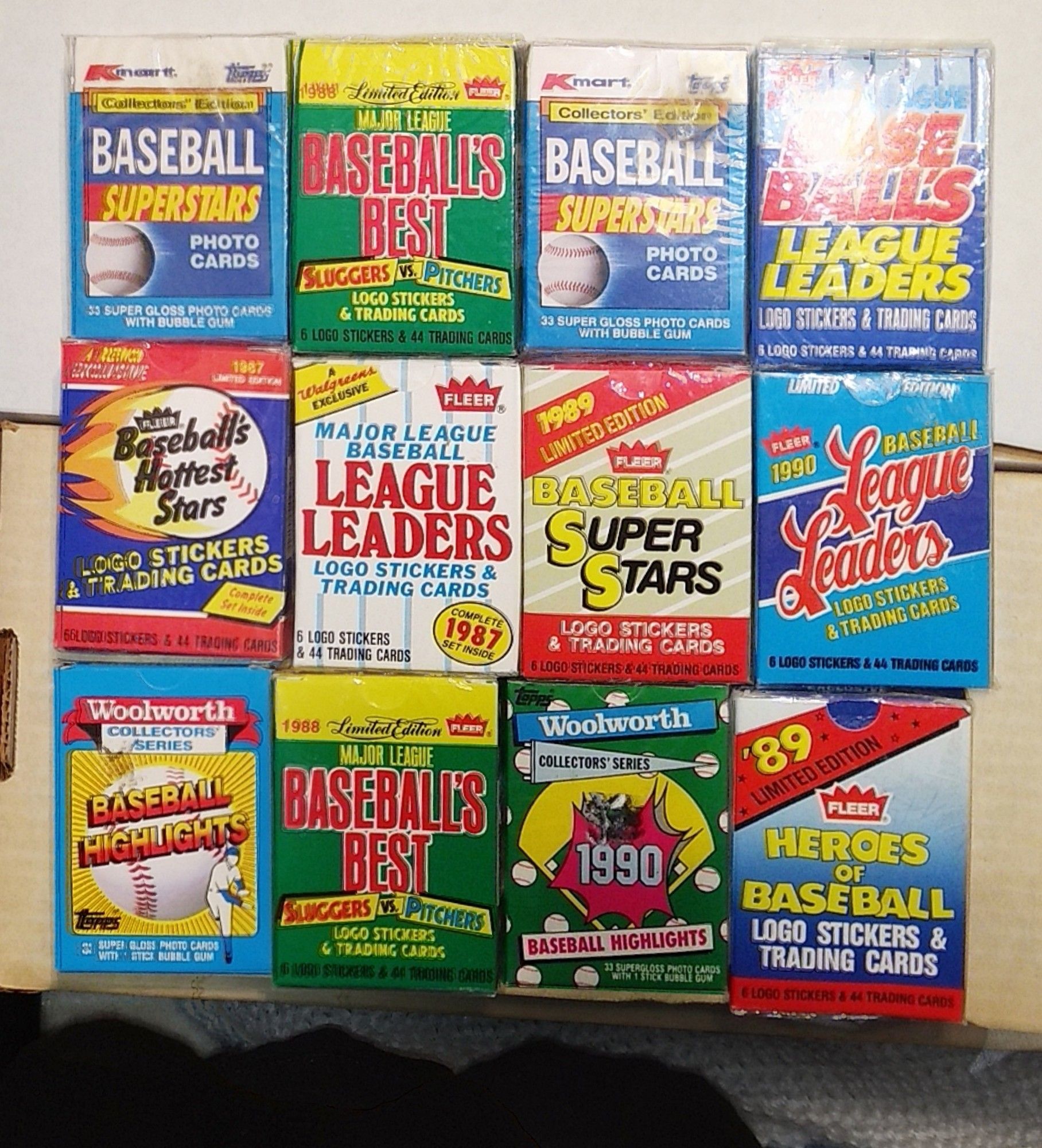 Rare Sealed Mini sets Baseball Cards 1980's and early 90's