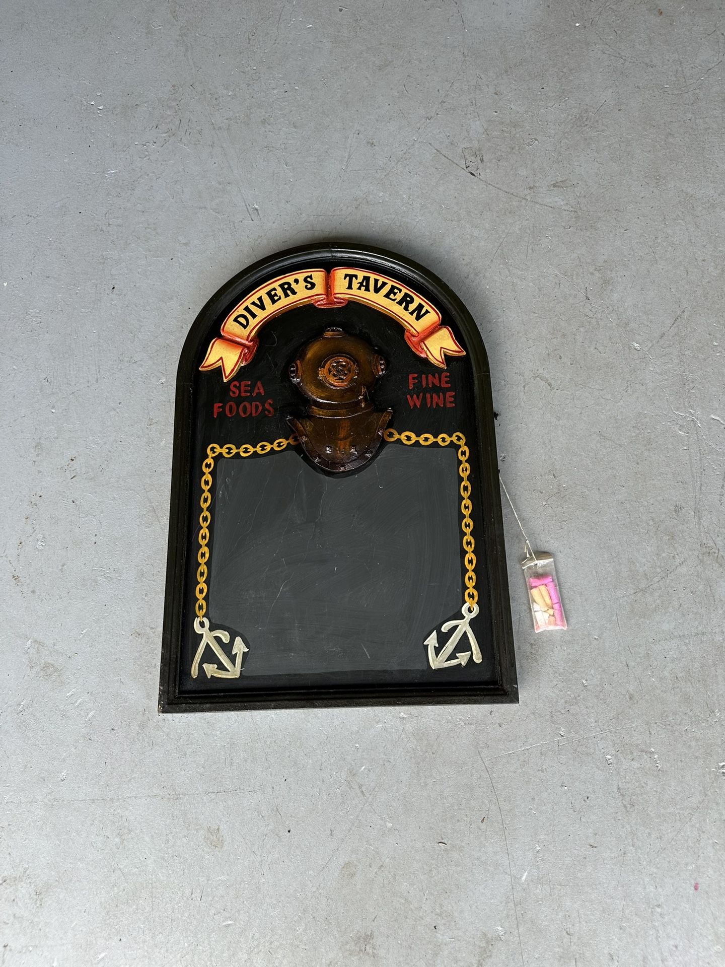 VTG Nautical “Diver’s Tavern” Chalkboard