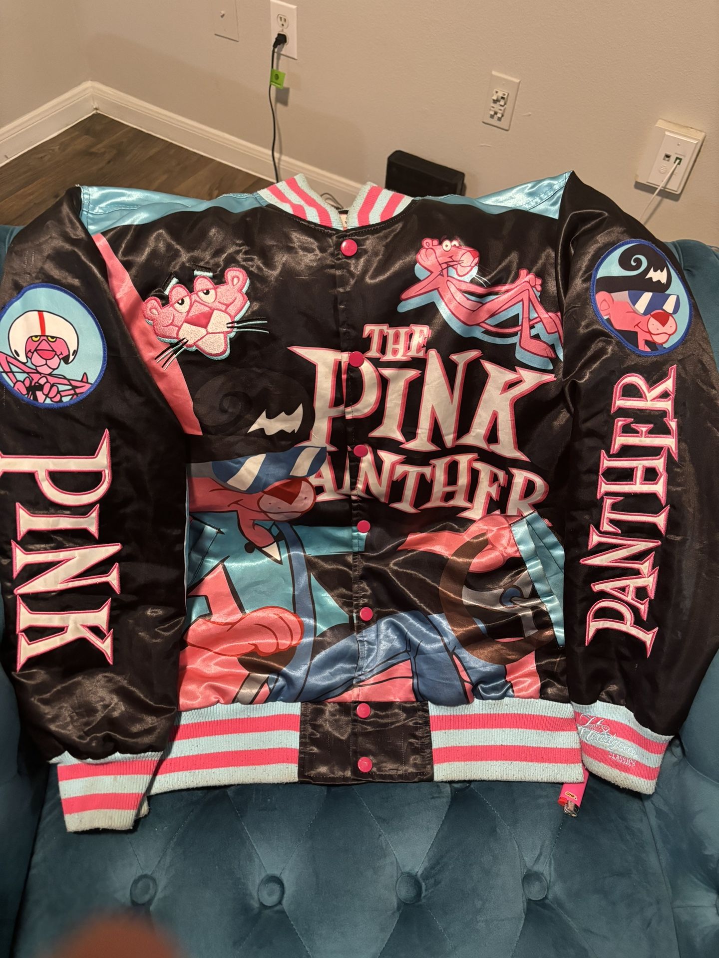  Custom Made Pink Panther Bomber Jacket