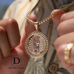 Gold San Judas Pendant 