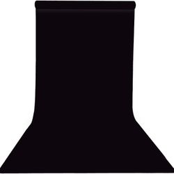 Yizhily Seamless Photogrphy Background Paper, Paper Backdrop Roll for Photoshoot, 53" x16.4', Jet