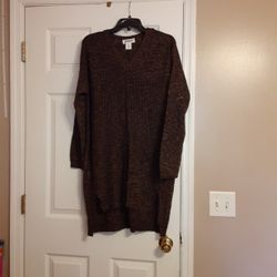 Size 1X Long Sweater/Sweater Dress 
