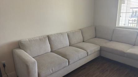 Grey sectional couch