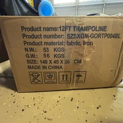 12 Ft New Outdoor Trampoline