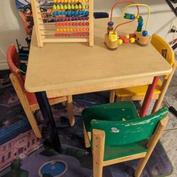 Lakeshore Table and Chairs Toys Included 