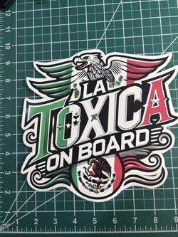 TÓXICA ON BOARD sticker For The Car