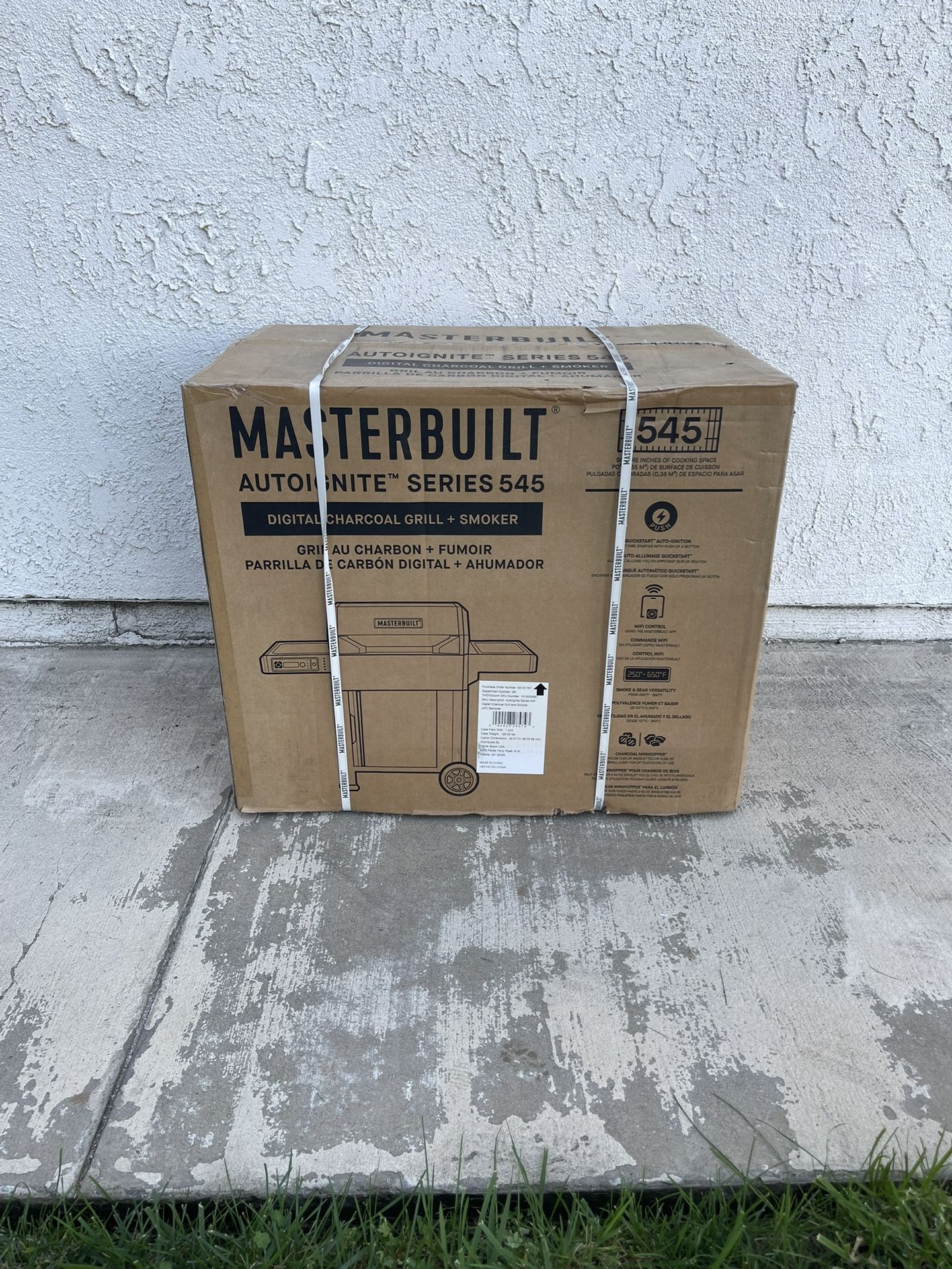 π₯ Masterbuilt AutoIgnite 545 Digital Charcoal Grill & Smoker BBQ β Brand New | Auto Start | Bluetooth