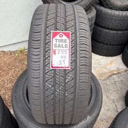 255-45-19 Continental Procontact Full Used Tire Set (Tesla) $250 Free Mounting And Balancing 