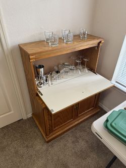 Bar Cart With Supplies 