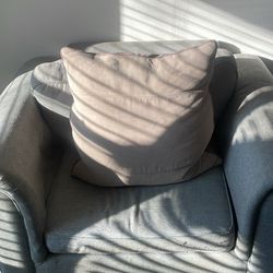 **Sell ASAP*** Affordable Upholstered Wide Gray Armchair