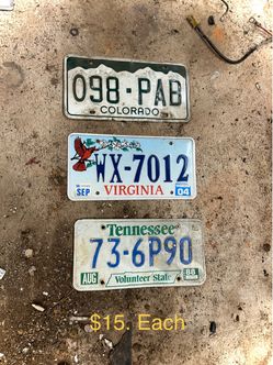 Tags/plates /Euro