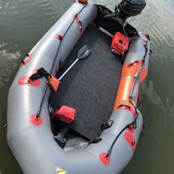 Zodiac Inflatable boat with Johnson 25 hp outboard