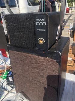 Anchor AC power speaker amplifier with external speaker