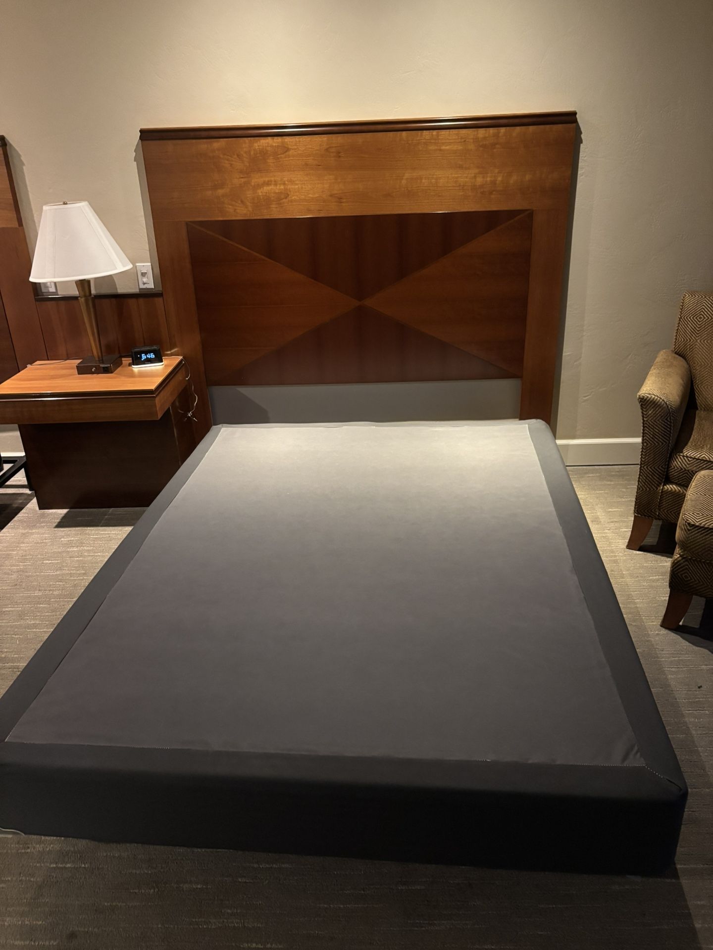 Bed Frame Box Spring And Head Rest (free)