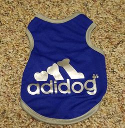 Blue adidog shirt size small new