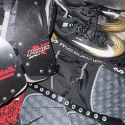Football Gear – Riddell Pads + Nike Cleats + McDavid Girdl