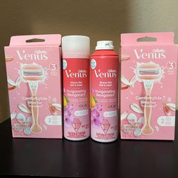 Gillette Venus Razors And Shave Foam All For $20