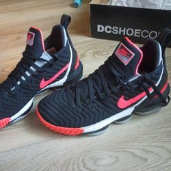 Nike LeBron 16-'Tech Challenge Hot Lava Black. Size 11  