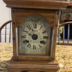 Vintage 1974 New England Clock Co Brass Bell Chime Clock