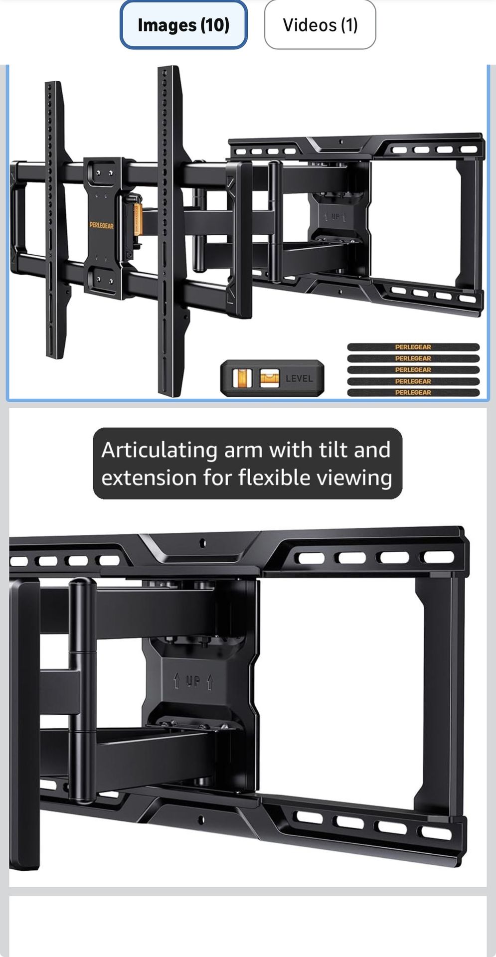 Full motion TV mount