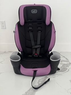 Evenflo Convertible Booster Car Seat - Black/Purple