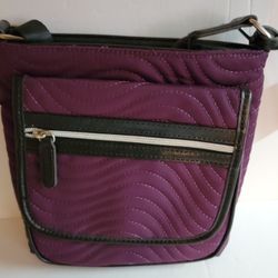 Purple Crossbody Easy Spirit Quilted Purse