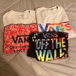 Boys Vans Shirts Size Medium 8/10