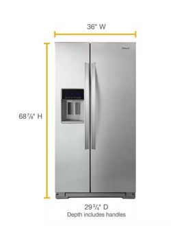 Whirlpool 20.6 cu.ft Side by Side Refrigerator