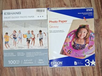 Photo paper new 149 sheets total (open box never used)