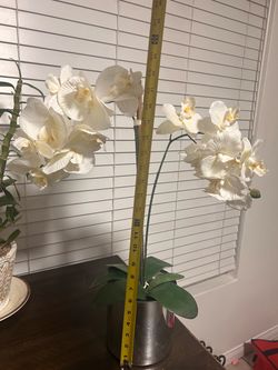 Orchid faux plant very clean