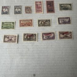 Alaouites French Colony Collection Of 14 Stamps Mint Hinged 