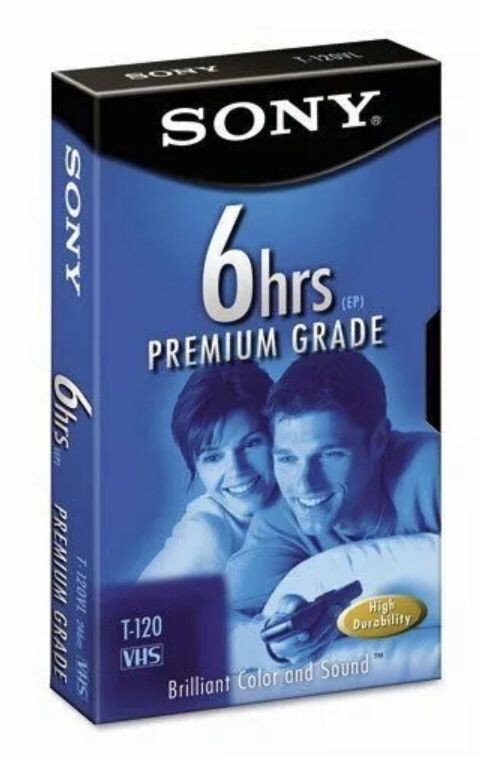 6 hours premium VHS tapes