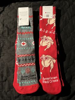 Friends TV Show American Red Cross Socks