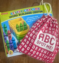 Letter Crayon Lakeshore & ABC Spot it Game 3+